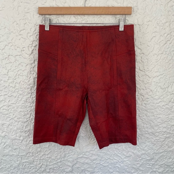 Free People Heatwave Faux Suede Biker Shorts Small 9” - Picture 2 of 9